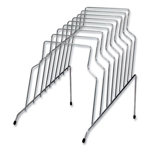 Wire Step File, 8 Sections, Letter To Legal Size Files, 10.13" X 12.13" X 11.81", Silver