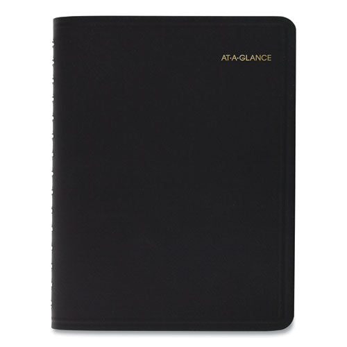 Four-person Group Daily Appointment Book, 11 X 8, Black Cover, 12-month (jan To Dec): 2023