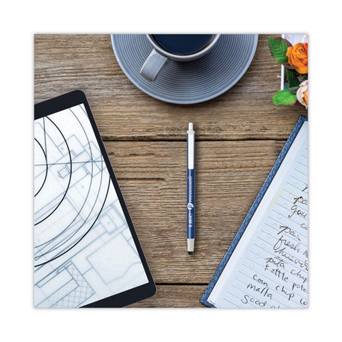 Prevaguard Ballpoint/stylus Pen, Retractable, Medium 1 Mm, Blue Ink/blue Barrel, Dozen