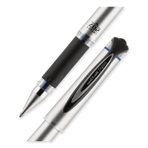 207 Impact Gel Pen, Stick, Bold 1 Mm, Blue Ink, Black Barrel