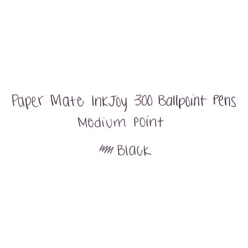 Inkjoy 300 Rt Ballpoint Pen, Refillable, Retractable, Medium 1 Mm, Black Ink, Smoke Barrel, 36/box