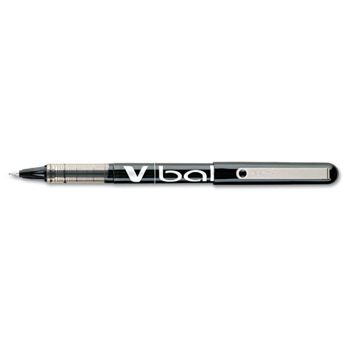Vball Liquid Ink Roller Ball Pen, Stick, Extra-fine 0.5 Mm, Black Ink, Black Barrel, Dozen