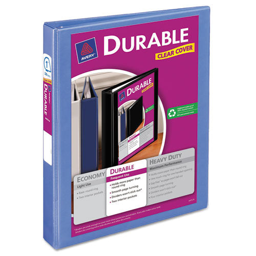 Durable View Binder With Durahinge And Slant Rings, 3 Rings, 2" Capacity, 11 X 8.5, Blue
