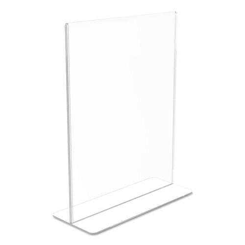 Superior Image Double Sided Sign Holder, 8.5 X 11 Insert, Clear