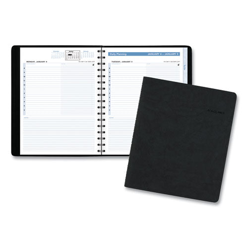 The Action Planner Daily Appointment Book, 8.75 X 6.5, Black Cover, 12-month (jan To Dec): 2023