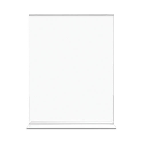 Classic Image Double-sided Sign Holder, 8.5 X 11 Insert, Clear