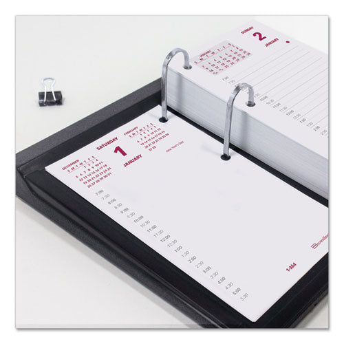 Daily Calendar Pad Refill, 6 X 3.5, White/burgundy/gray Sheets, 2023