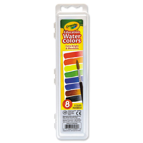 Watercolors, 16 Assorted Colors, Palette Tray