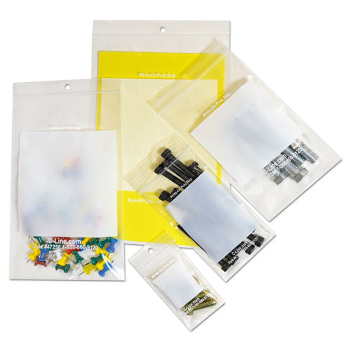 Write-on Poly Bags, 2 Mil, 4" X 6", Clear, 1,000/carton