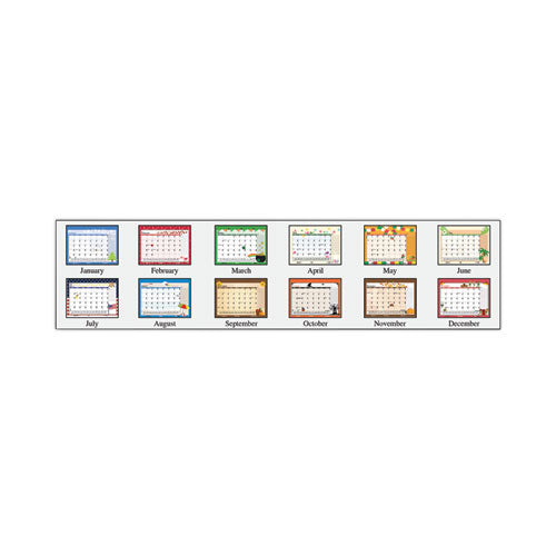 Recycled Desk Pad Calendar, Earthscapes Seasonal Artwork, 22 X 17, Black Binding/corners,12-month (jan To Dec): 2023