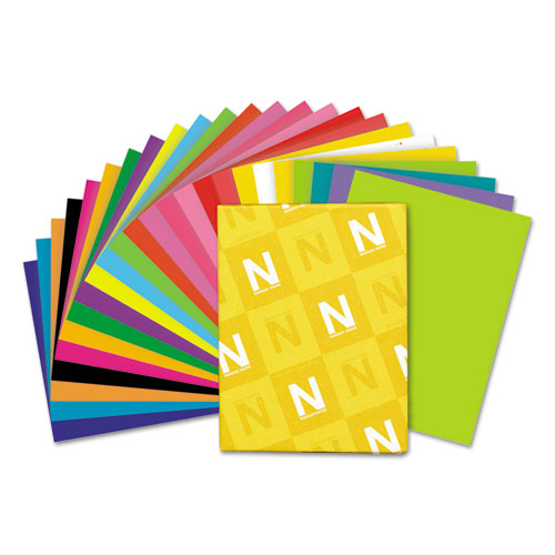 Color Cardstock, 65 Lb Cover Weight, 8.5 X 11, Lift-off Lemon, 250/pack