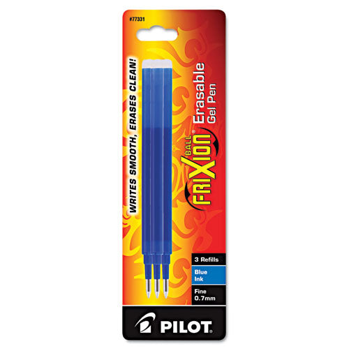 Refill For Pilot Frixion Erasable, Frixion Ball, Frixion Clicker And Frixion Lx Gel Ink Pens, Fine Tip, Assorted Ink, 3/pack