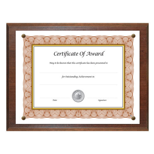 Award-a-plaque Document Holder, Acrylic/plastic, 10.5 X 13, Black
