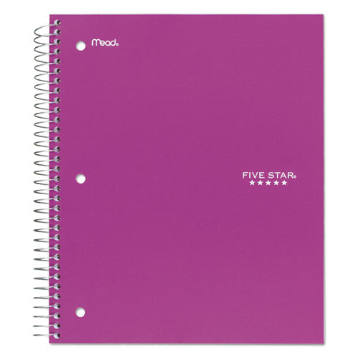 Wirebound Notebook With Four Pockets, 3-subject, Medium/college Rule, Randomly Assorted Cover Color, (150) 11 X 8.5 Sheets