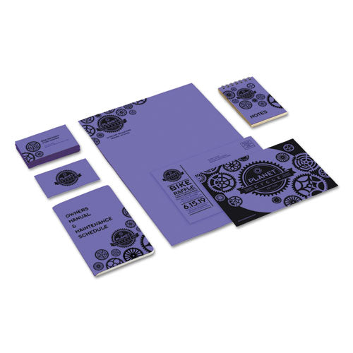 Color Cardstock, 65 Lb Cover Weight, 8.5 X 11, Venus Violet, 250/pack