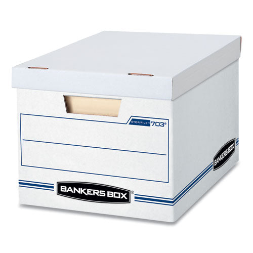 Stor/file Basic-duty Storage Boxes, Letter/legal Files, 12.5" X 16.25" X 10.5", Kraft/green, 12/carton