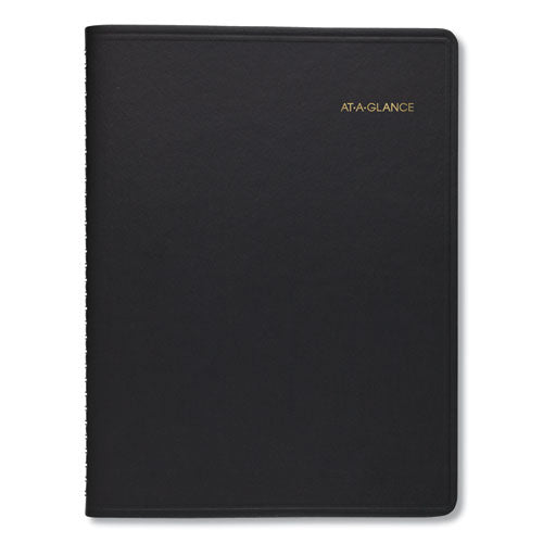 Two-person Group Daily Appointment Book, 11 X 8, Black Cover, 12-month (jan To Dec): 2023