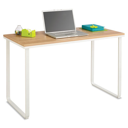 Steel Desk, 47.25" X 24" X 28.75", Black/silver