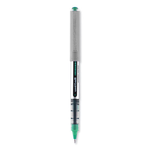 Vision Roller Ball Pen, Stick, Fine 0.7 Mm, Evergreen Ink, Gray Barrel, Dozen