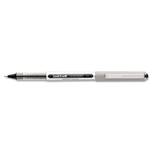 Vision Roller Ball Pen, Stick, Fine 0.7 Mm, Evergreen Ink, Gray Barrel, Dozen