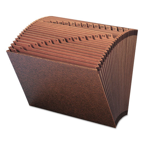 Tuff Expanding Open-top Stadium File, 21 Sections, 1/21-cut Tabs, Legal Size, Redrope