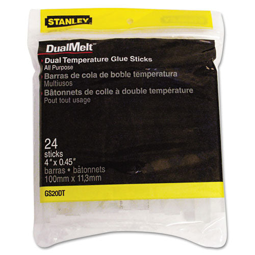 Dual Temperature Glue Sticks, 0.45" X 4", Dries Clear, 24/pack