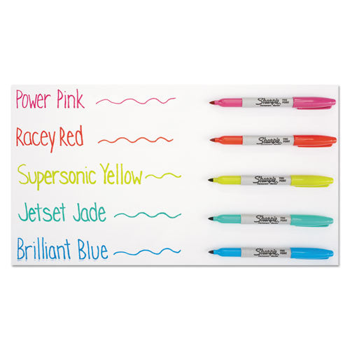 Fine Tip Permanent Marker, Fine Bullet Tip, Assorted Limited Edition Color Burst And Classic Colors, 24/pack