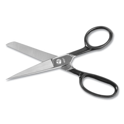 Hot Forged Carbon Steel Shears, 7" Long, 3.13" Cut Length, Black Straight Handle
