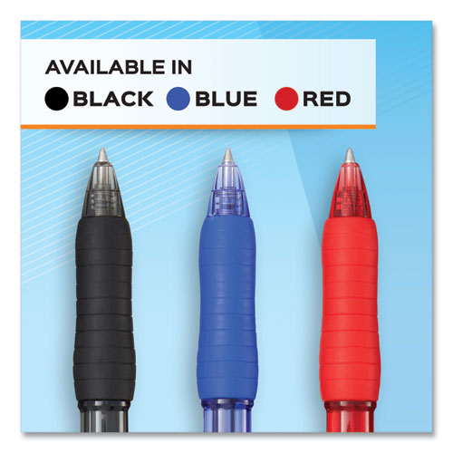 Profile Gel Pen, Retractable, Fine 0.5 Mm, Black Ink, Translucent Black Barrel, Dozen