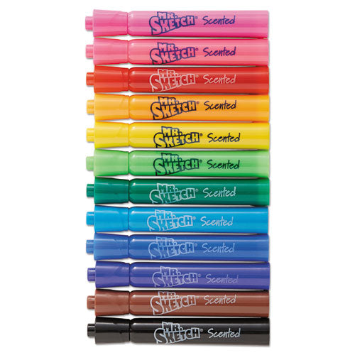 Scented Watercolor Marker Classroom Pack, Broad Chisel Tip, Assorted Colors, 36/pack