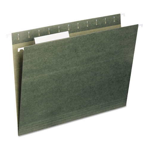 Hanging Folders, Letter Size, 1/3-cut Tabs, Standard Green, 25/box