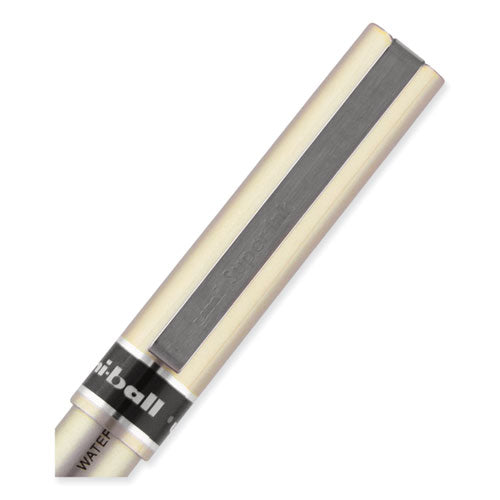 Deluxe Roller Ball Pen, Stick, Fine 0.7 Mm, Black Ink, Champagne Barrel, Dozen