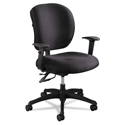 Alday Intensive-use Chair, Supports Up To 500 Lb, 17.5" To 20" Seat Height, Black