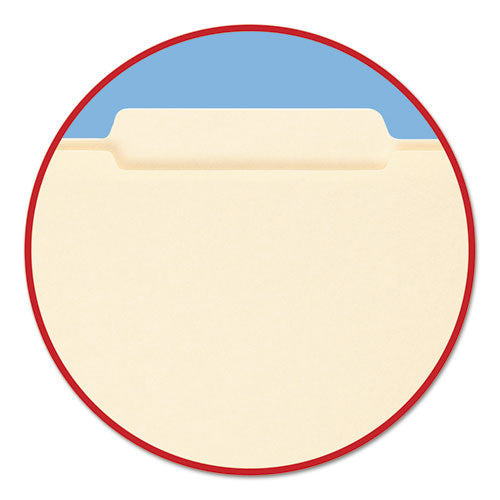 Reinforced Guide Height File Folders, 2/5-cut Tabs: Right Of Center Position, Letter Size, 0.75" Expansion, Manila, 100/box