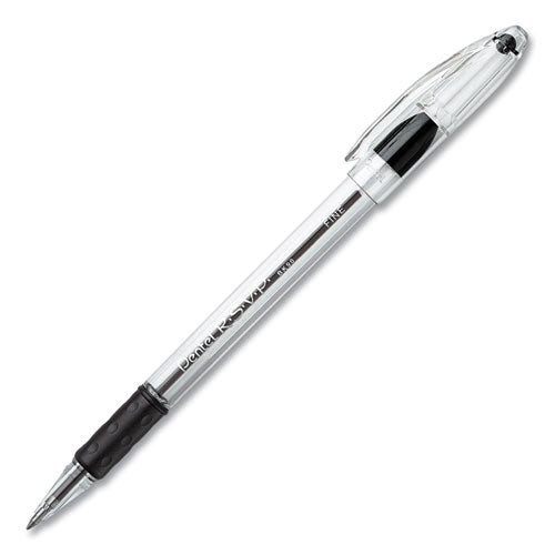 R.s.v.p. Ballpoint Pen, Stick, Medium 1 Mm, Red Ink, Clear/red Barrel, Dozen