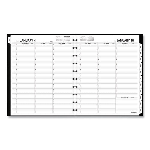Move-a-page Weekly/monthly Appointment Book, 11 X 8.75, Black Cover, 12-month (jan To Dec): 2023
