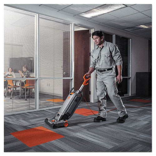 Hushtone Vacuum Cleaner With Intellibelt, 15" Cleaning Path, Gray/orange