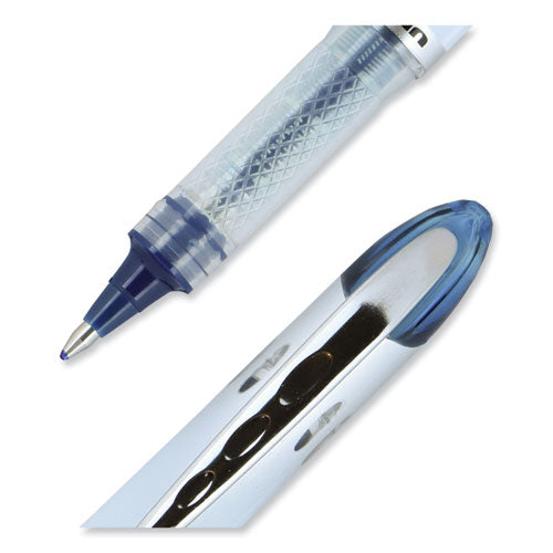 Vision Elite Roller Ball Pen, Stick, Bold 0.8 Mm, Blue-black Ink, White/blue Barrel