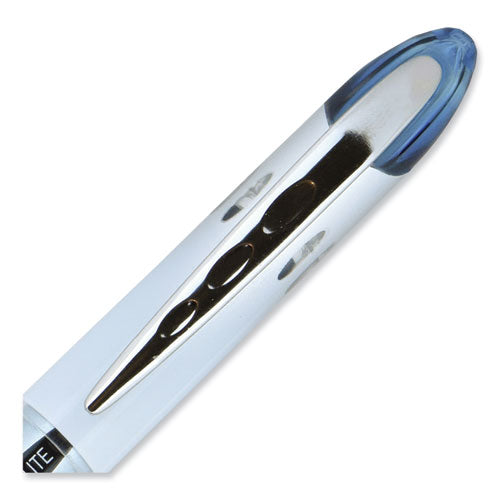 Vision Elite Roller Ball Pen, Stick, Bold 0.8 Mm, Blue-black Ink, White/blue Barrel