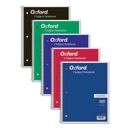 Coil-lock Wirebound Notebook, 3-hole Punched, 5-subject, Medium/college Rule, Randomly Assorted Covers, (200) 11 X 8.5 Sheets