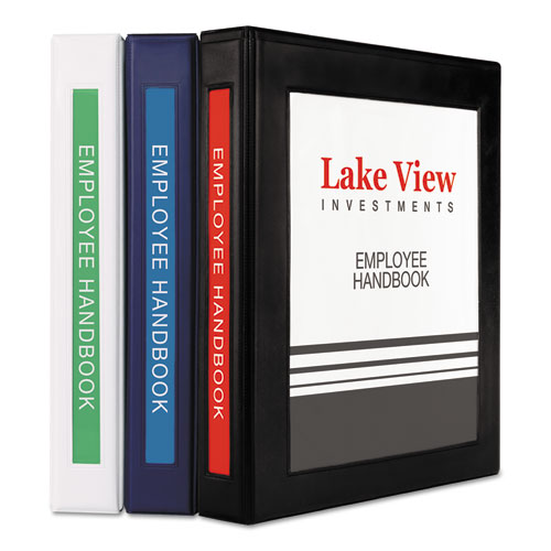 Framed View Heavy-duty Binders, 3 Rings, 1" Capacity, 11 X 8.5, Navy Blue