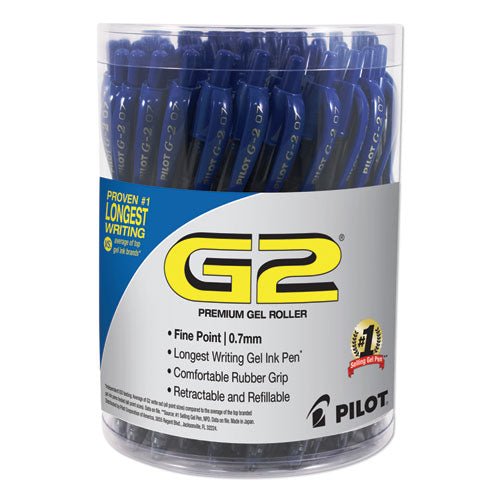 Pilot G2 Retractable Gel Ink Pens, Fine Point, Blue - 36 pack