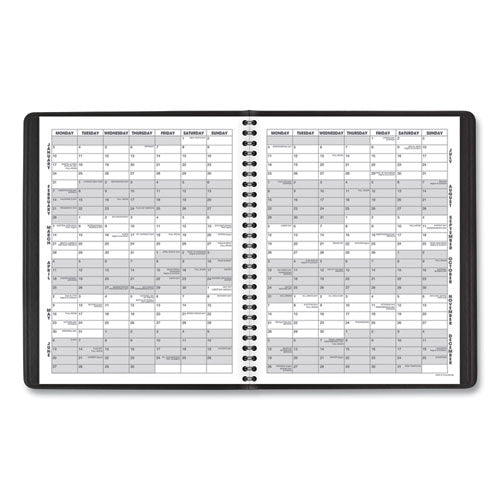 Monthly Planner, 8.75 X 7, Black Cover, 18-month (july To Dec): 2022 To 2023