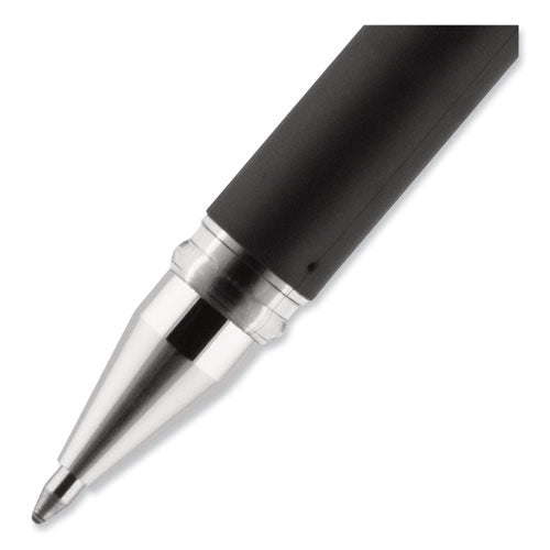 207 Impact Gel Pen, Stick, Bold 1 Mm, Black Ink, Silver/black Barrel