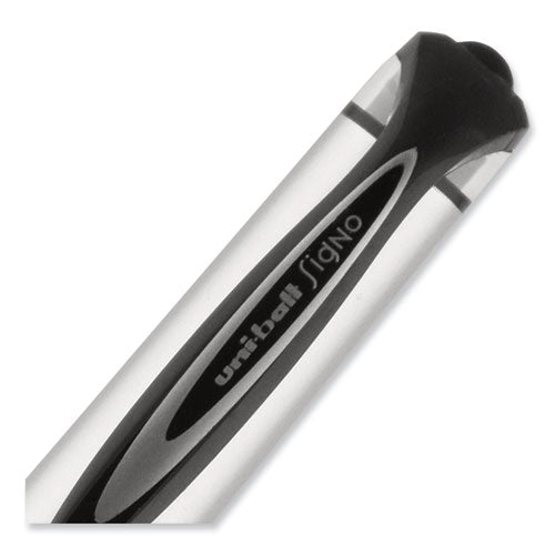 207 Impact Gel Pen, Stick, Bold 1 Mm, Black Ink, Silver/black Barrel
