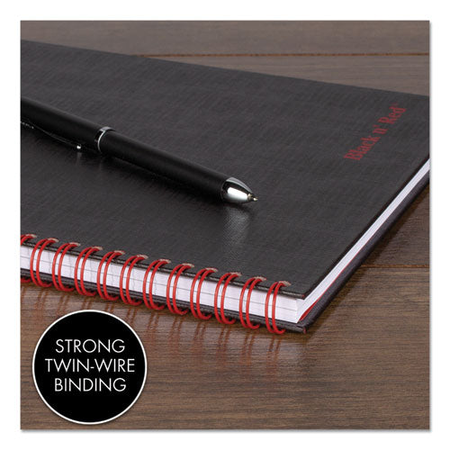Hardcover Twinwire Notebooks, Scribzee Compatible, 1-subject, Wide/legal Rule, Black Cover, (70) 9.88 X 6.88 Sheets