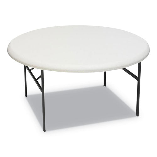 Indestructable Classic Folding Table, Round Top, 200 Lb Capacity, 60" Diameter X 29h, Platinum