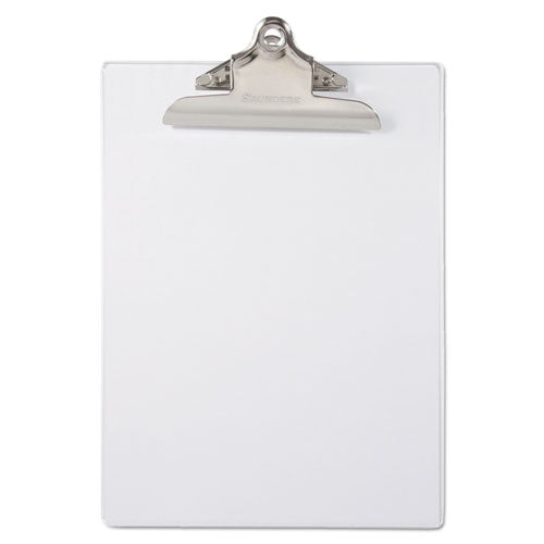 Recycled Plastic Clipboard With Ruler Edge, 1" Clip Capacity, Holds 8.5 X 11 Sheets, Pink