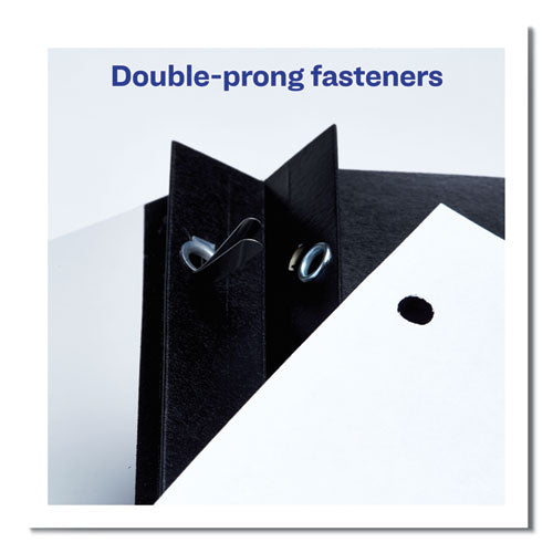 Durable Clear Front Report Cover, Prong Fastener, 0.13" Capacity, 8.5 X 11, Clear/blue, 25/box