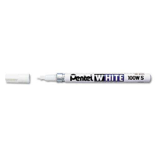 White Permanent Marker, Broad Bullet Tip, White